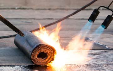 Hedging asphalt flat roofing repairs